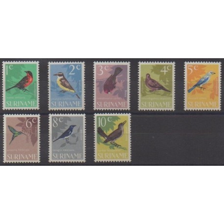 Surinam - 1966 - No 422/429 - Oiseaux