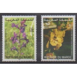 Maroc - 2002 - No 1306/1307 - Fleurs
