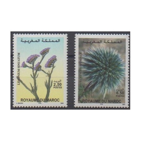 Maroc - 2003 - No 1326/1327 - Fleurs