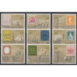 Italie - 1985 - No 1677/1685 - Timbres sur timbres