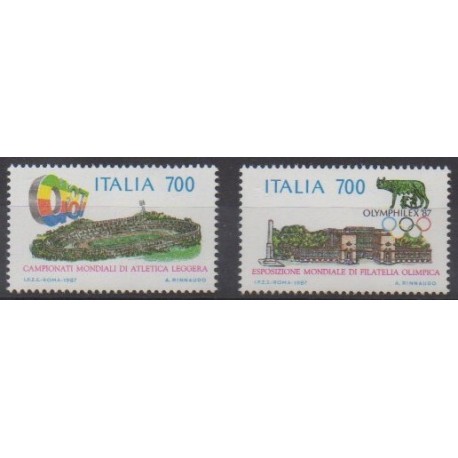 Italy - 1987 - Nb 1751/1752 - Various sports - Philately
