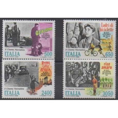 Italy - 1988 - Nb 1791/1794 - Cinema