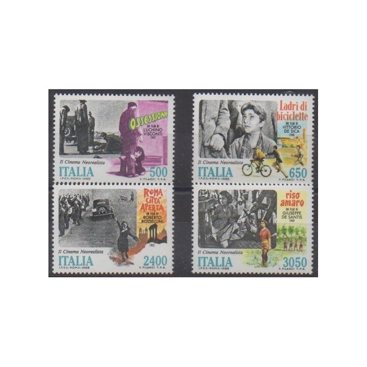Acheter cette série de timbres d'Italie de l'année 1988 (No 1791/1794).