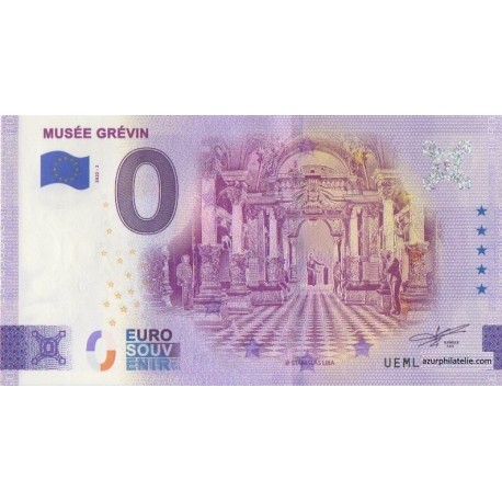 Euro banknote memory - 75 - Musée Grévin - Paris - 2022-2
