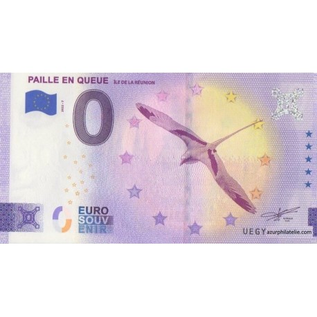 Euro banknote memory - 974 - La Réunion - Paille en Queue - 2022-7