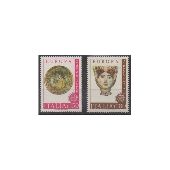 Acheter cette série de timbres d'Italie de l'année 1976 (No 1262/1263).