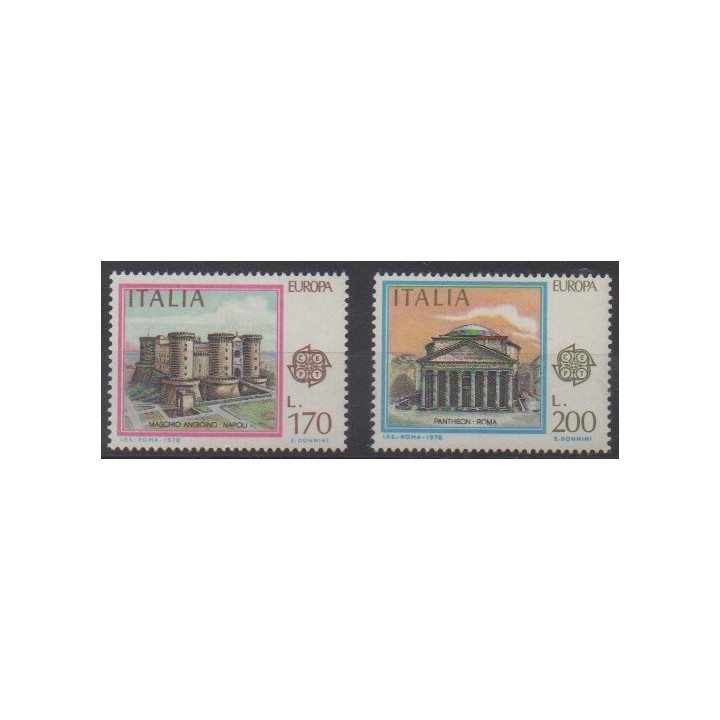 Acheter cette série de timbres d'Italie de l'année 1978 (No 1339/1340).