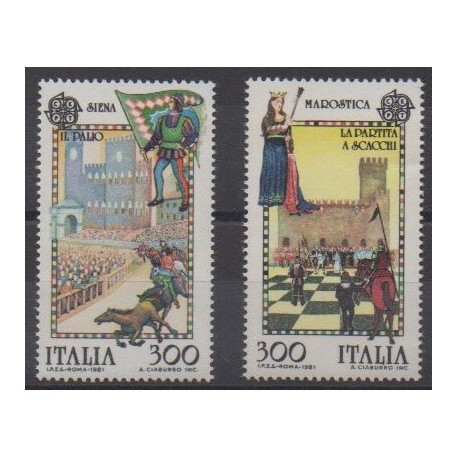 Italie - 1981 - No 1480/1481 - Europa - Folklore