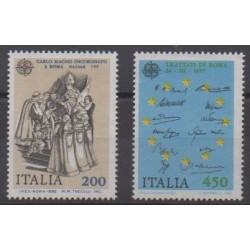 Italie - 1982 - No 1530/1531 - Histoire - Europa