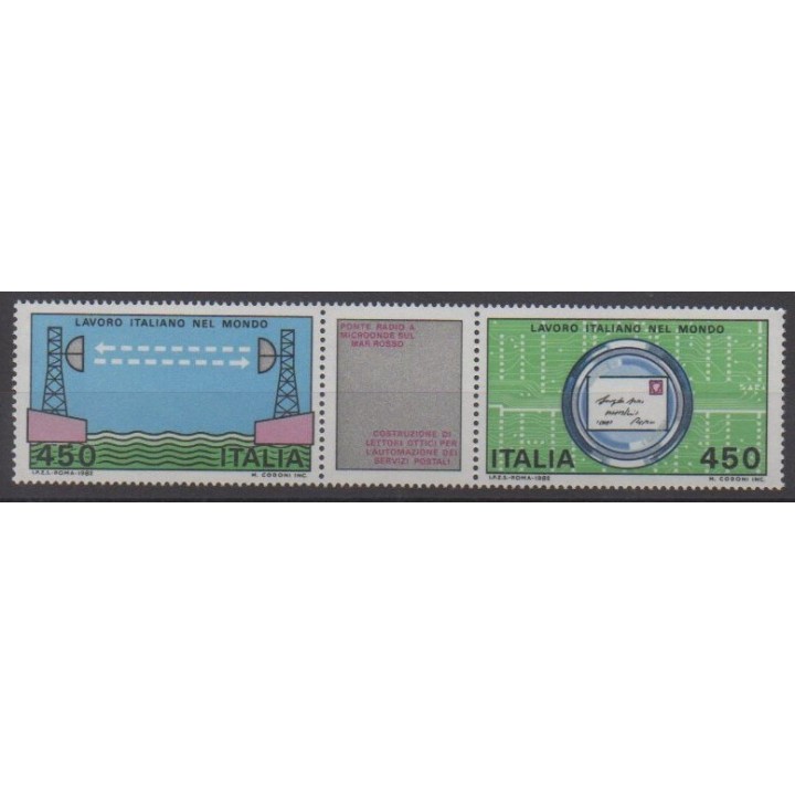Buy this set of stamps of Italy of the year 1982 (Nb 1532/1533).