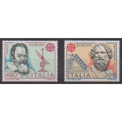 Italie - 1983 - No 1574/1575 - Sciences et Techniques - Europa