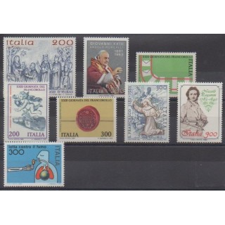 Buy this set of stamps of Italy of the year 1981 (Nb 1514/1521).
