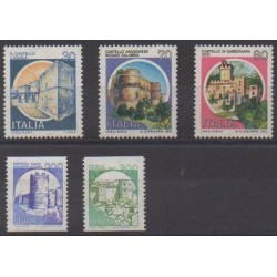 Italy - 1981 - Nb 1498/1502 - Castles