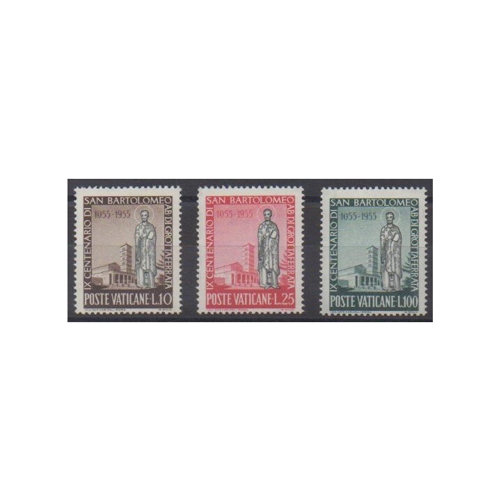 Acheter cette série de timbres du Vatican de l'année 1955 (No 218/220).