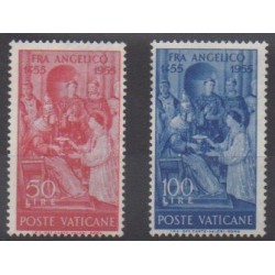 Vatican - 1955 - No 213/214 - Peinture - Neufs avec charnière