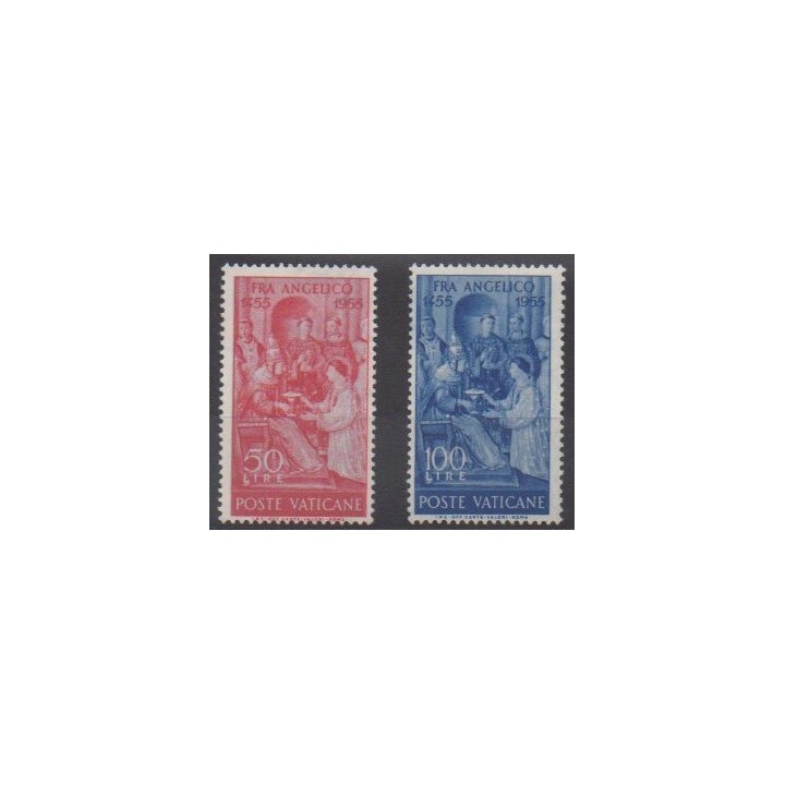 Buy this set of stamps of Vatican of the year 1955 (Nb 213/214). - Mint hinged