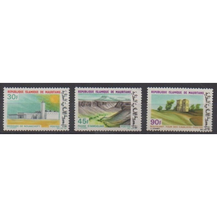 Acheter cette série de timbres de Mauritanie de l'année 1968 (No 248/250).