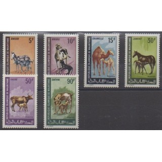 Buy this set of stamps of Mauritania of the year 1968 (Nb 256/261).
