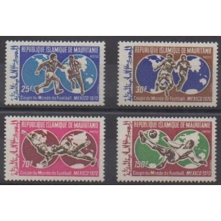 Acheter cette série de timbres de Mauritanie de l'année 1970 (No 281/284).