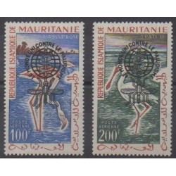 Mauritanie - 1962 - No PA20C/PA20D - Santé ou Croix-Rouge - Oiseaux