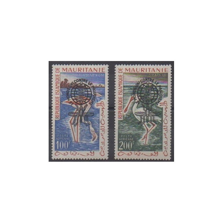 Acheter ces timbres de Mauritanie de l'année 1962 (No PA20C/PA20D).