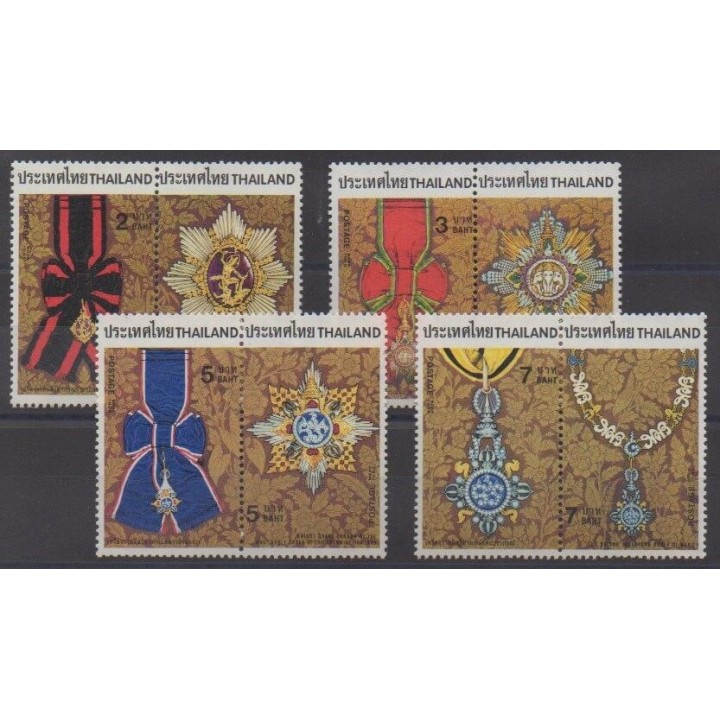 Buy this set of stamps of Thailand of the year 1988 (Nb 1258/1265).