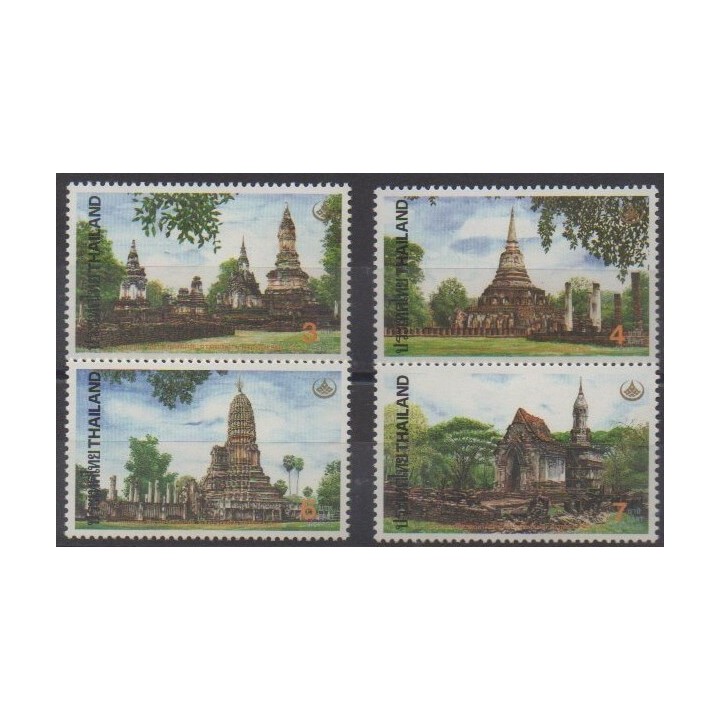 Buy this set of stamps of Thailand of the year 1993 (Nb 1531/1534).