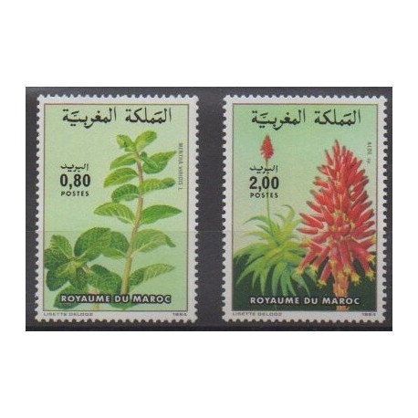 Morocco - 1984 - Nb 967/968 - Flora