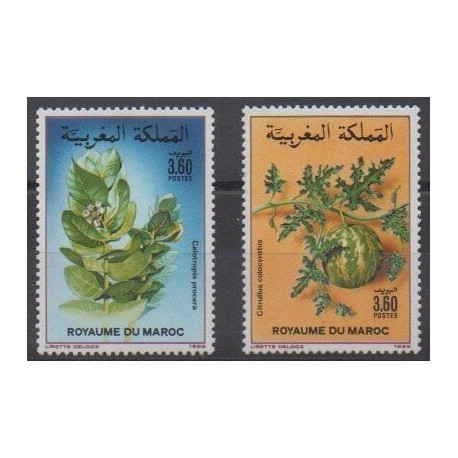 Maroc - 1988 - No 1052/1053 - Fruits ou légumes