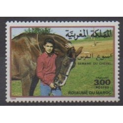 Maroc - 1988 - No 1049 - Chevaux