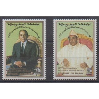 Buy this set of stamps of Morocco of the year 1989 (Nb 1068/1069).