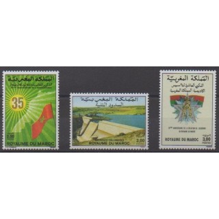 Buy this set of stamps of Morocco of the year 1990 (Nb 1089/1091).