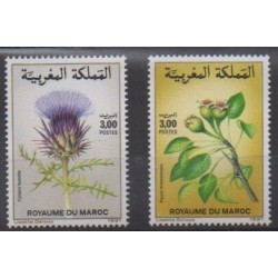 Maroc - 1991 - No 1102/1103 - Fleurs