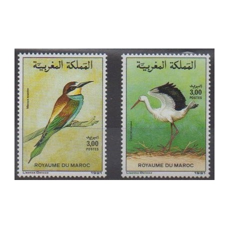 Morocco - 1991 - Nb 1110/1111 - Birds