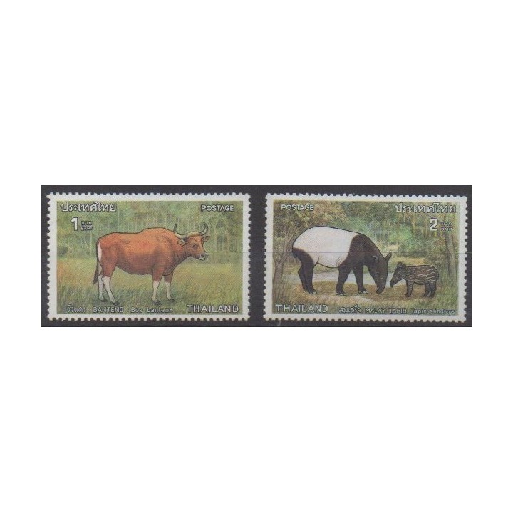 Acheter cette série de timbres de Thaïlande de l'année 1976 (No 799/800).