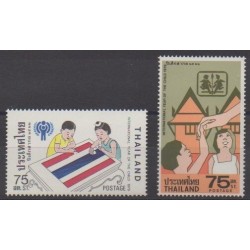 Thaïlande - 1979 - No 872/873 - Enfance