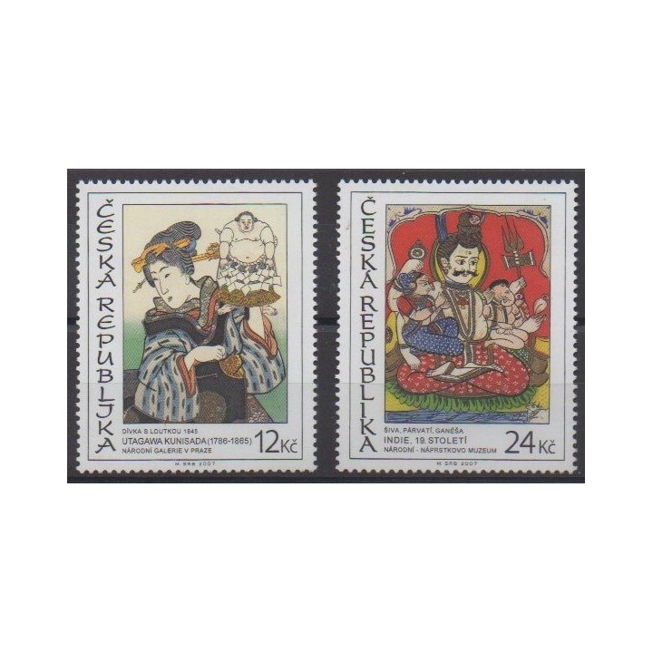 Buy this set of stamps of Republic Czech of the year 2007 (Nb 459/460).