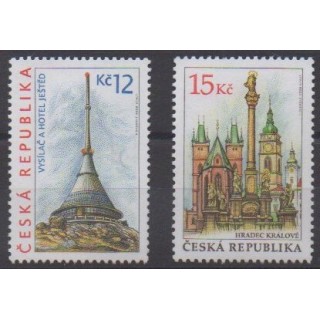 Acheter cette série de timbres de la République Tchèque, de l'année 2008 (No 499/500).
