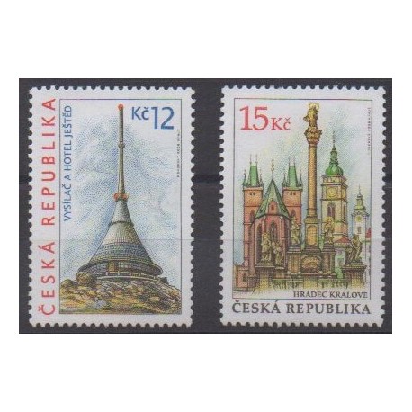 Czech (Republic) - 2008 - Nb 499/500 - Monuments