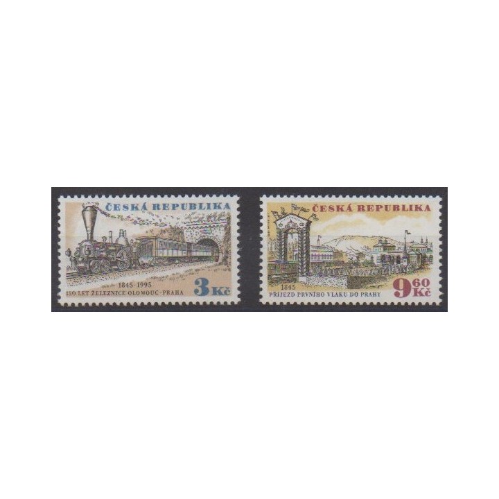 Buy this set of stamps of Republic Czech of the year 1995 (Nb 80/81).
