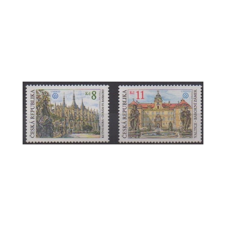 Acheter cette série de timbres de la République Tchèque, de l'année 1998 (No 187/188).