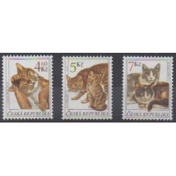 Tchèque (République) - 1999 - No 199/201 - Chats