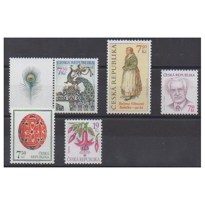 Acheter cette série de timbres de la République Tchèque, de l'année 2005 (No 389/393).