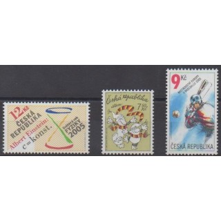 Acheter cette série de timbres de la République Tchèque, de l'année 2005 (No 401/403).