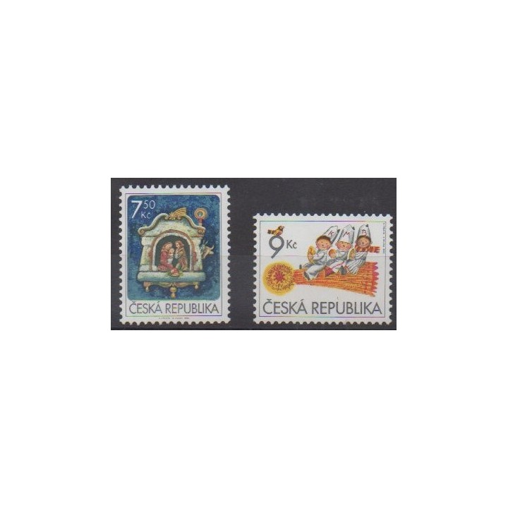 Acheter cette série de timbres de la République Tchèque, de l'année 2005 (No 415/416).