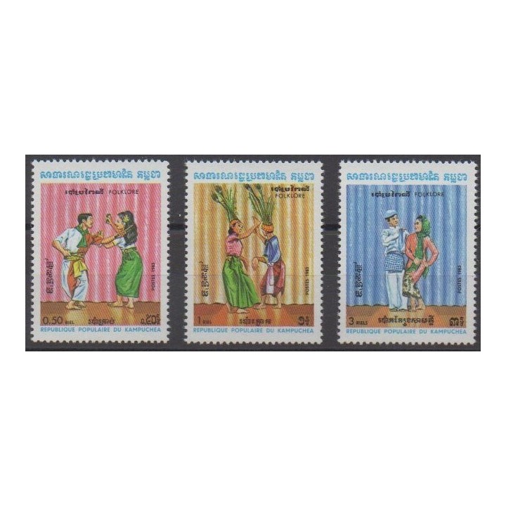 Buy this set of stamps of Cambodia of the year 1983 (Nb 383/385).