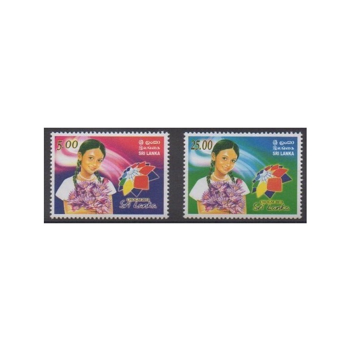 Acheter cette série de timbres du Sri Lanka de l'année 2013 (No 1920/1921).