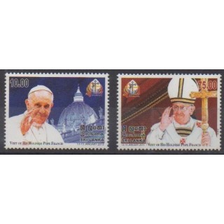 Acheter cette série de timbres du Sri Lanka de l'année 2015 (No 1974/1975).