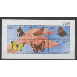 Bhoutan - 1999 - No 1393/1398 - papillons