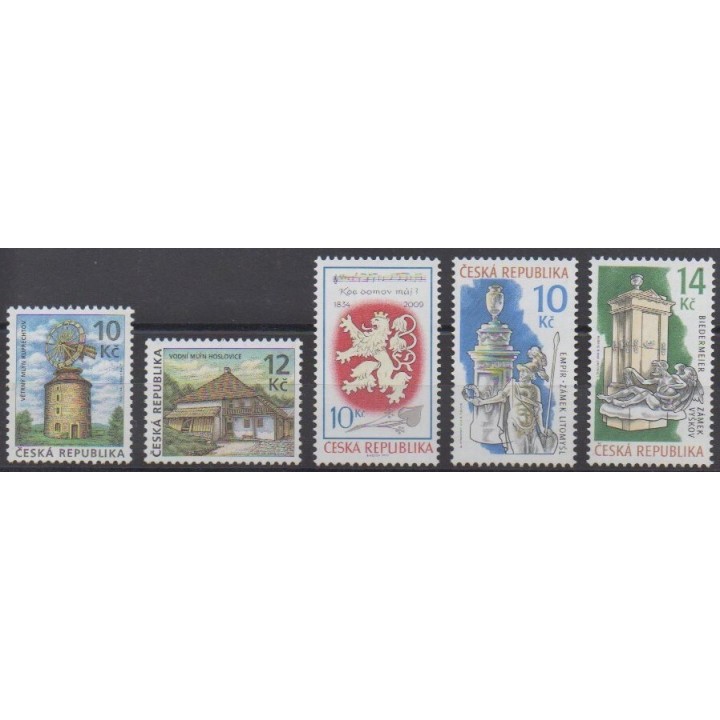 Acheter cette série de timbres de la République Tchèque, de l'année 2009 (No 540/544).